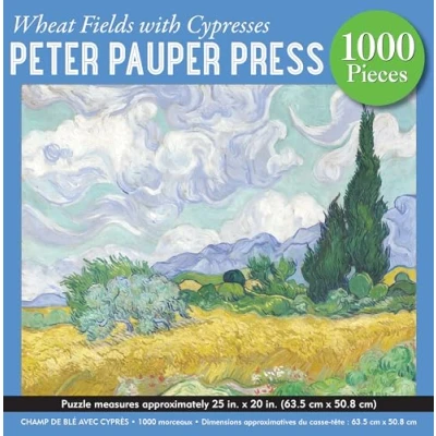 Image of Wheat Fields with Cypresses 1000 Piece Jigsaw Puzzle