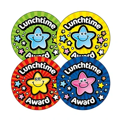 Image of 360 Fruity Scented Lunchtime Award Star Childrens Pupils School Teachers Reward Stickers 32mm Brainwaves Primary Teaching Services