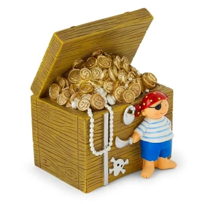 Image of Mousehouse Gifts Childrens Pirate treasure piggy bank money box gift for a boy or girl