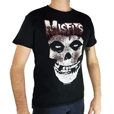 Image of Band Monkey The Misfits Unisex T Shirt Blood Drip Skull