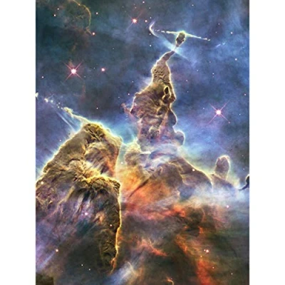 Image of Wee Blue Coo Space Stars Nebula Galaxy Universe Hubble Cosmos Large Art Print Poster Wall Decor 18x24 inch