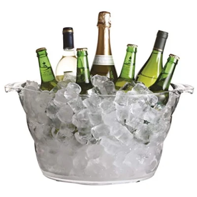 Image of BarCraft Mix It Acrylic Large Oval Drinks Pail / Cooler