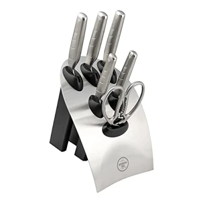 Image of Rockingham Forge Quadra 7 Piece Knife Block Set