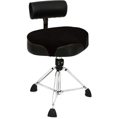 Image of Gibraltar Drum Stool, Stool 9800 Series Oversized Double Braced, 9808OS AB (Diameter: 48cm, Cordura Material, Quick Lock, Braced Base, &#039;Super Foot&#039; Rubber Feet)