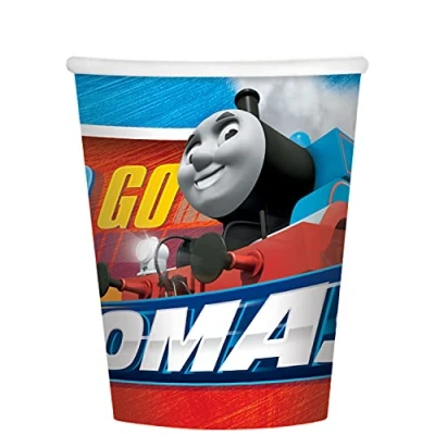 Image of (PKT) Thomas The Tank Engine Paper Cups 266ml (8 pk)