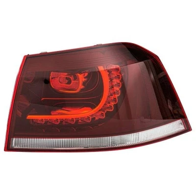 Image of 5K7945208A, 5K7945208B Rear light HELLA 2SD 010 970 041 Right Outer section LED, WY21W 12V with bulb, bulb holder