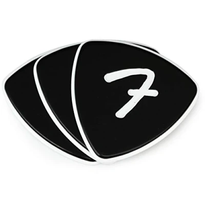 Image of Fender® F Grip 346 Picks Black (3 Pack)