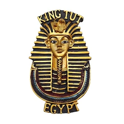 Image of King Tut Egypt 3D Fridge Magnet Travel Souvenir Gift Home Kitchen Decoration Magnetic Sticker Craft Refrigerator Collection