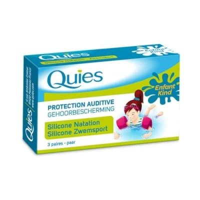 Image of Quies Pair of Protection Auditive Silicon Earplugs Pack 3
