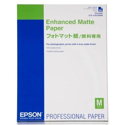 Image of Epson Media, Sheet Paper, Enhanced Matte Graphic Arts and Signage A2, 192 g/m2, 50 Sheets