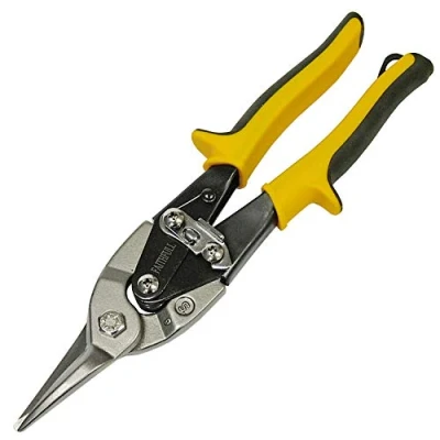 Image of Faithfull C/Pound Aviation Snips Yellow Strgt Cut