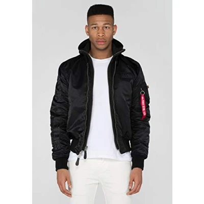 Image of Alpha Industries Bomber Jacket MA 1 D Tec SE black / 3XL