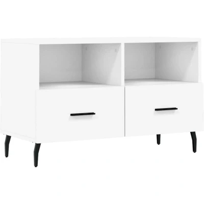 Image of vidaXL TV Cabinet White 80x36x50 cm Engineered Wood