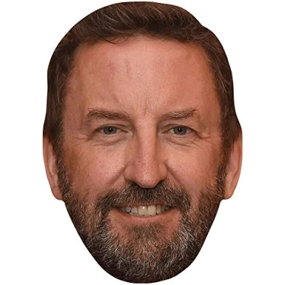 Image of Lee Mack (Beard) Celebrity Mask, Flat Card Face, Fancy Dress Mask