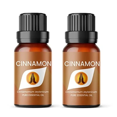 Image of Aroma Energy Cinnamon Essential Oil 20ml (2 x 10ml Bottles) 100% Pure &amp; Natural