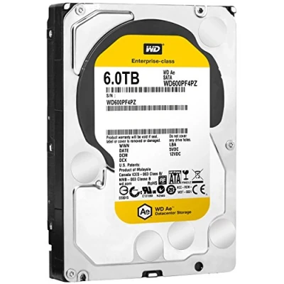 Image of WD 6TB 3.5&quot; AE Datacenter Archive SATA III 64 MB Cache Enterprise Hard Drive (WD6001F4PZ)