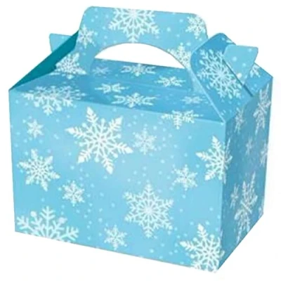 Image of MustBeBonkers Childrens Kids Christmas Party Food Boxes (Snowflake, 50)