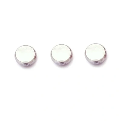 Image of Alnicov White Shell Inlay Trumpet Finger Buttons Sliver for Replacement 3pcs