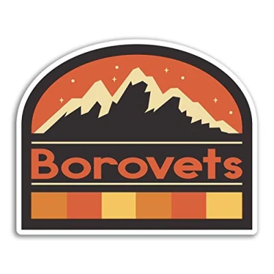 Image of 2 x 10cm Borovets Bulgaria Vinyl Stickers Travel Fun Sticker Luggage #33095 (10cm Wide)