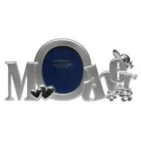 Image of Shudehill Letter Message Photo Picture Frame for Mum Mummy Birhtday, Metal, Silver, 7.3 l x 3.7 h inches