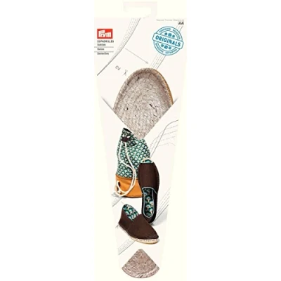 Image of Prym Rubber Jute (Size 37) Espadrille Soles 1 Pair Beige