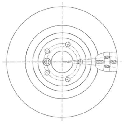 Image of Borg &amp; Beck BBD5437 Brake Disc Pair (Rear): Jaguar XE 03/15