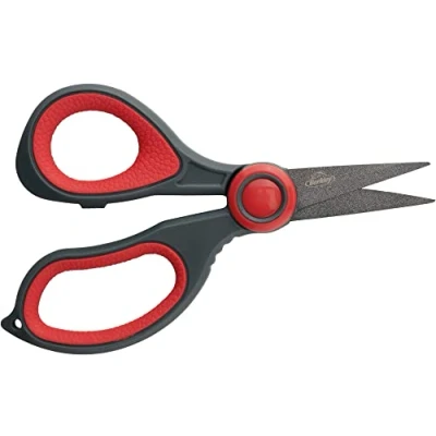 Image of Berkley 5.5&quot; XCD Scissors, Stainless Steel Blades and Corrosion Resistant Coating, Easily Cut Braided Lines, Non Slip Rubber Handles Provide Optimal Grasping Force