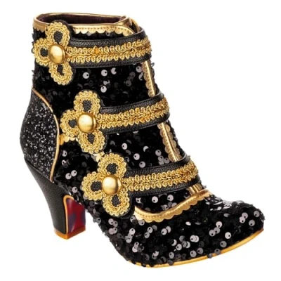 Image of Irregular Choice Mouse King Boots, Black EUR 38 (UK 5)