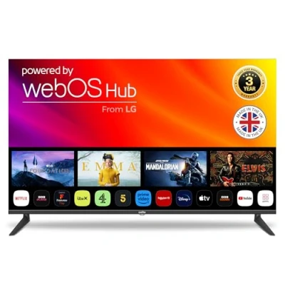 Image of Cello 50″ inch Smart Ultrafast WebOS 4K TV, 3 Years Warranty, Freeview Play FreeSat, Bluetooth. Netflix, Apple TV+, BBC iPlayer Frameless Bezel Made in the UK (2024 model)