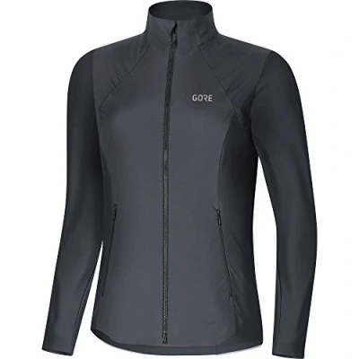 Image of GORE WEAR Women 1002860R9903 R5 Windstopper Long Sleeve Terra Grey/Black Size 36