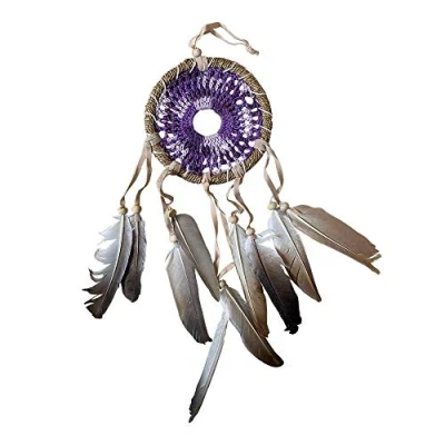 Image of VIE Naturals Crochet Dream Catcher, 12cm, Purple, Multicolor, One Size