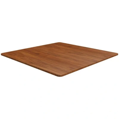 Image of vidaXL Square Table Top Dark Brown 90x90x1.5cm Treated Solid Wood Oak