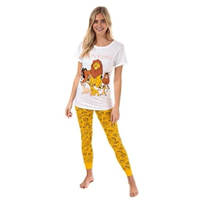 Image of Ladies/Girls Official Character Disney The Lion King Pyjama Set/Pyjamas Size 12/14