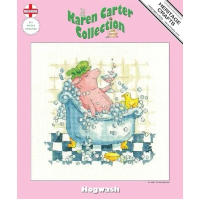 Image of Heritage Crafts Cross Stitch Kit Hogwash 14 Count Aida