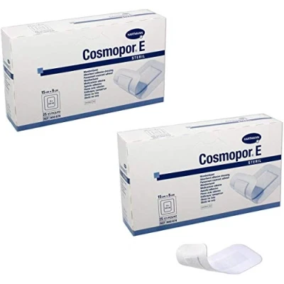 Image of Cosmopor E Adhesive Sterile Wound Dressing 8cm X 15cm 25&#039;S (Pack of 2)