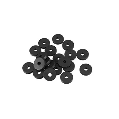 Image of Sourcingmap Rubber Flat Washers 13mm OD 4mm ID 3mm Thickness for Faucet Pipe Water Hose, Pack of 20