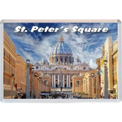 Image of St Peter&#039;s Square Vatican Rome Jumbo Fridge Magnet 96 x 67mm BBSFHM1470