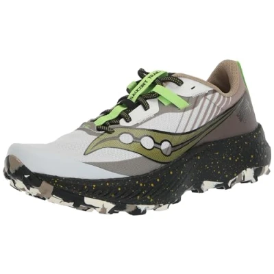 Image of Saucony Men&#039;s Endorphin Edge Hiking Shoe, Fog/Black, 7