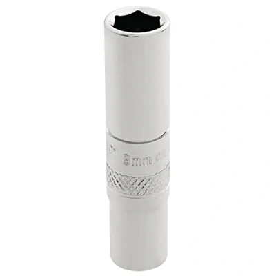 Image of Draper HI TORQ� 6 Point Deep Socket, 1/4&quot; Sq. Dr., 8mm