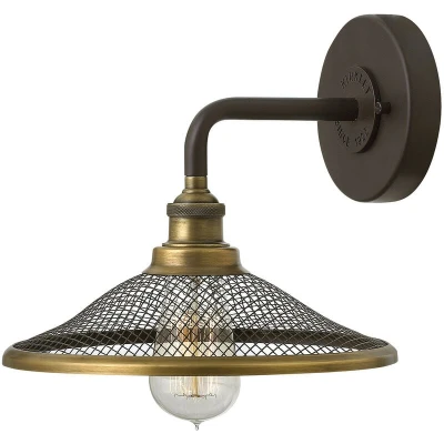 Image of Rigby 1 Light Indoor Dome Wall Buckeye Bronze, E27