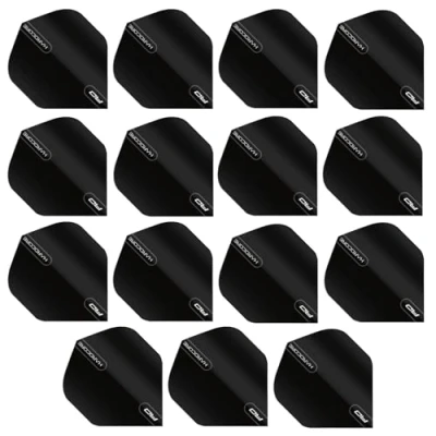 Image of RED DRAGON Hardcore XT Black Extra Thick Standard Dart Flights 5 sets Per Pack (15 in total)