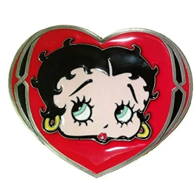 Image of Betty Boop, Heart Belt Buckle