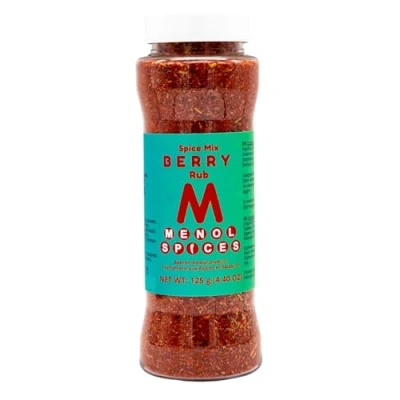 Image of Menol Spices Berry (Sweet &amp; Fruity) BBQ Spice Rub 125g, 20% salt, rub, seasoning, Barbecue Meat Chicken Seasoning Vegan Gourmet spice, No MSG