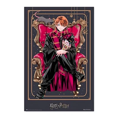 Image of Grupo Erik Harry Potter Wizard Dynasty Ron Weasley Poster 36 x 24 inches / 91.5 61 cm Shipped Rolled Up Cool Posters Art &amp; Prints Wall