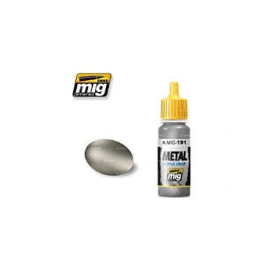 Image of Ammo MIG 0191 Steel Metal Acrylics (17 Ml), Multicolour