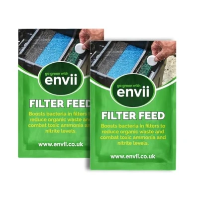 Image of Envii Filter Feed Pond Starter Bacteria Treatment, Boosts Beneficial Activity, Safe for All Fish &amp; Wildlife Treats 40,000 Litres