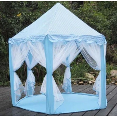 Image of Kids Playhouse for Boys Blue, Durable and Spacious Play Tent, Easy Assembly Pop Up Tent Indoor Outdoor Fun Exploration Boys,140cm x 135cm