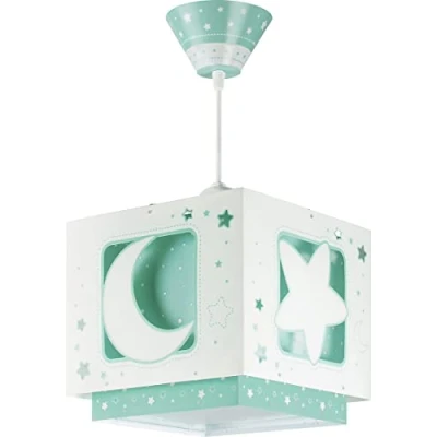 Image of Dalber Fluorescent pendant light night sky green