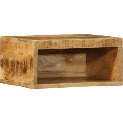 Image of vidaXL Wall mounted TV Cabinet 40x30x19 cm Solid Rough Wood Mango