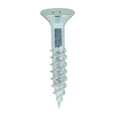 Image of 4x TIMCO Twinthreaded Woodscrews Pz Double Countersunk Zinc 12114CWZ Pack of 200
